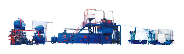 Thermosetting modified polystyrene board production line